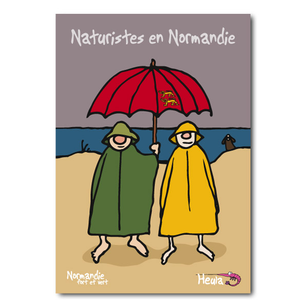 Carte postale Naturistes