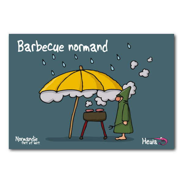 [75HE-072] Carte postale Barbecue