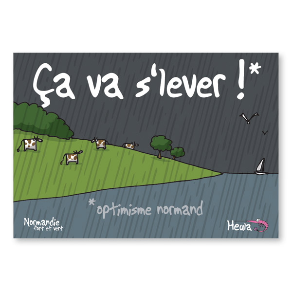 [75HE-238] Carte postale Ca va s'lever