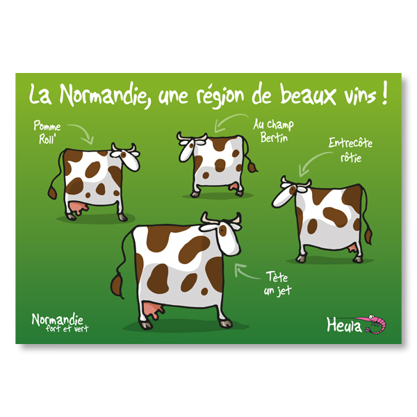 Carte postale Beaux vins