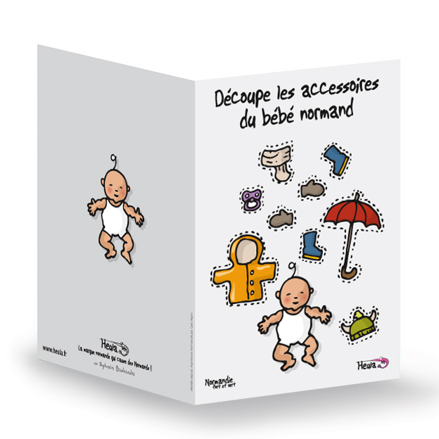 CP souhait Naissance Accessoires avec enveloppe