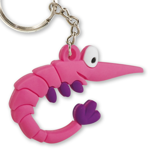 Porte-clé 3D Crevette