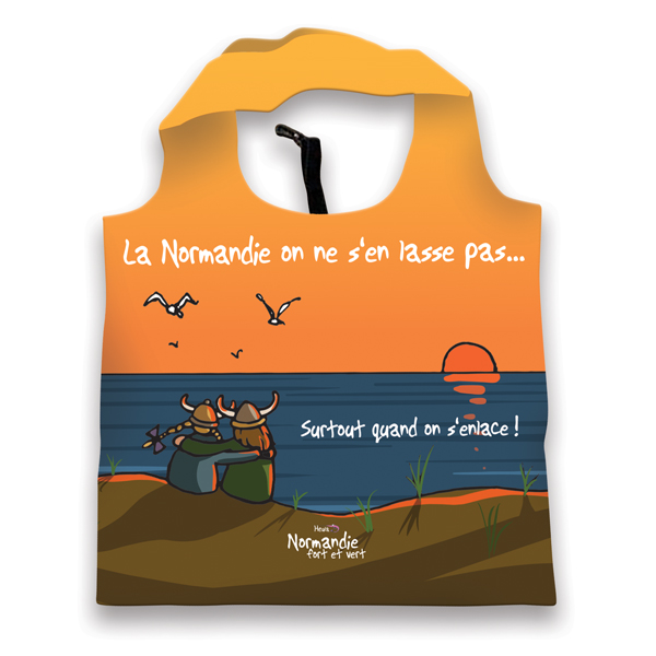 [229HE-05] Sac réutilisable pliable On s'enlace Ndie